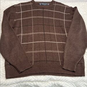Oscar de la Renta Men’s Plaid Knit Sweater – Size XL (EUC)